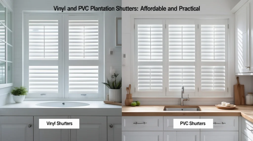 Vinyl and PVC Plantation Shutters