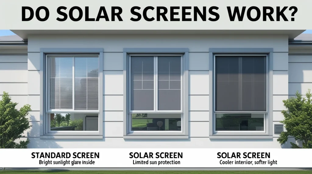 do solar screens work