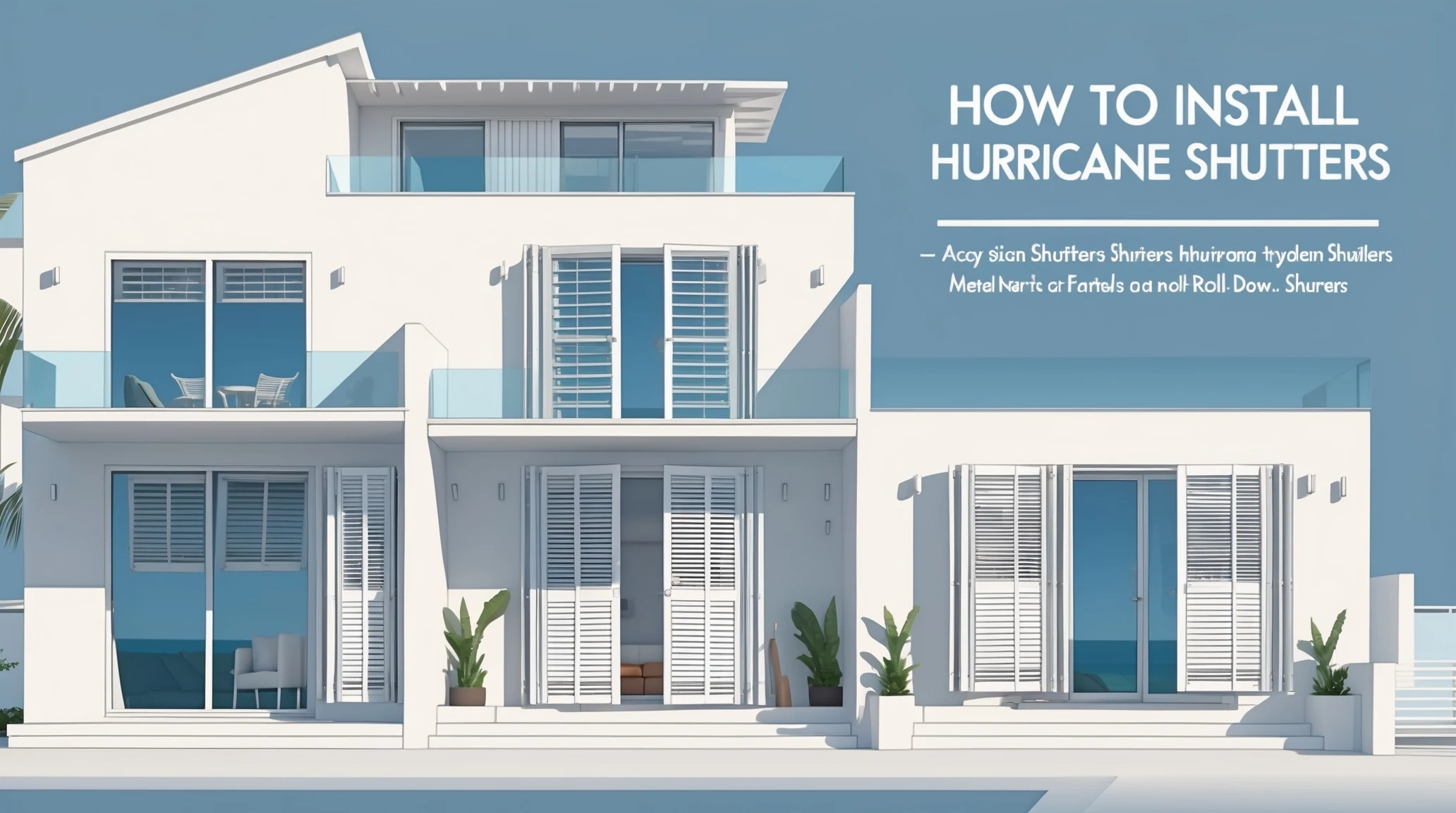 how to install hurricane shutters