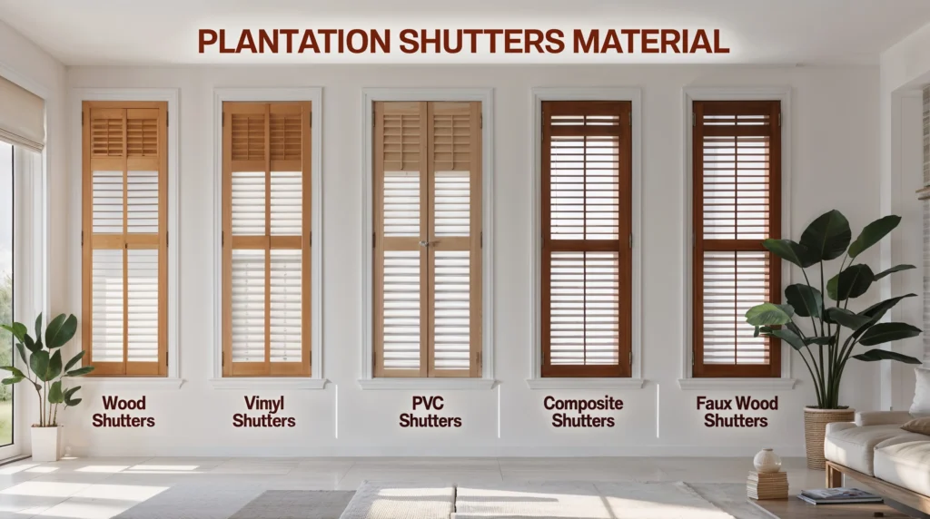 plantation shutters material