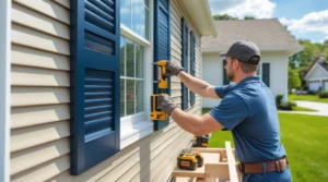 how to install shutters to vinyl siding