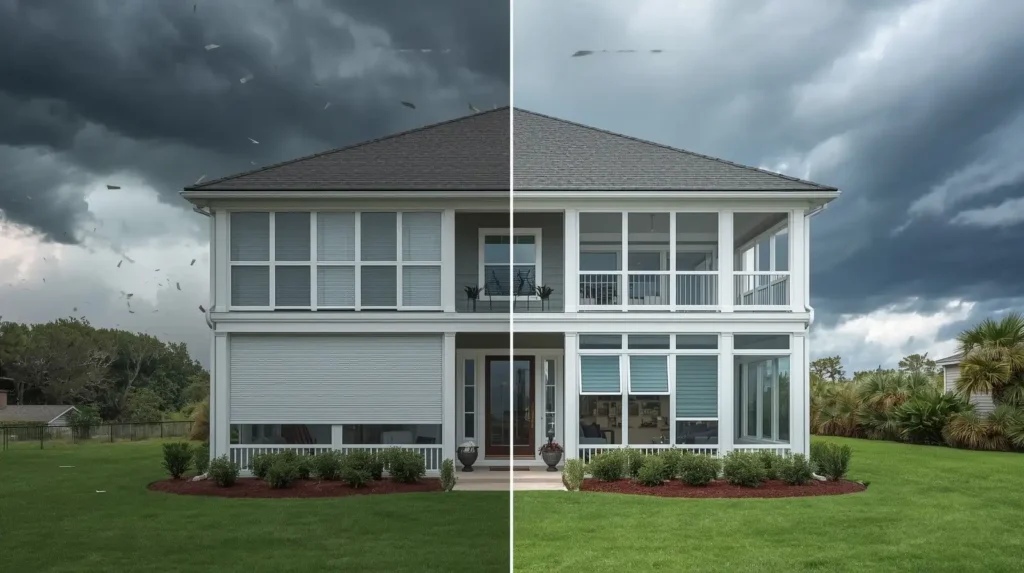 Hurricane Shutters vs Impact Windows
